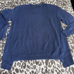 Elliot Lauren ribbed vneck sweater sz MD